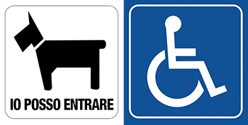I cani sono i benvenuti alla mostra - I disabili possono accedere liberamente